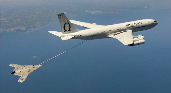 Us Navys X 47b Completes First Ever Aerial Refueling Of Drone Iria News