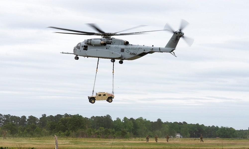 US Marine Corps receives seventh heavy lift Sikorsky CH-53K helicopter ...