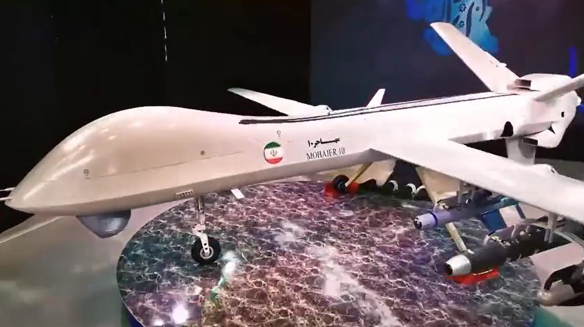 Iran Unveils Its Latest Mohajer 10 Attack Drone Capable Of Carrying ...