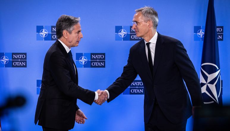 NATO Foreign Ministers Meet In Brussels To Discuss Russia-Ukraine War ...